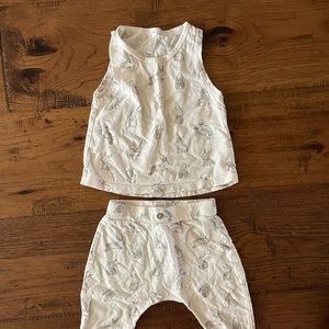 Rylee & Cru 6-12month Bunny Tank Top and Pants, perfect for Easter